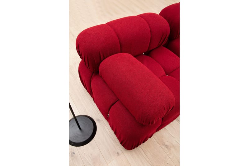 Belgin Boblende Divansofa 3-seter 288 cm - Rød - Møbler - Sofaer - Sofaer med sjeselong - 3 seters sofa med divan