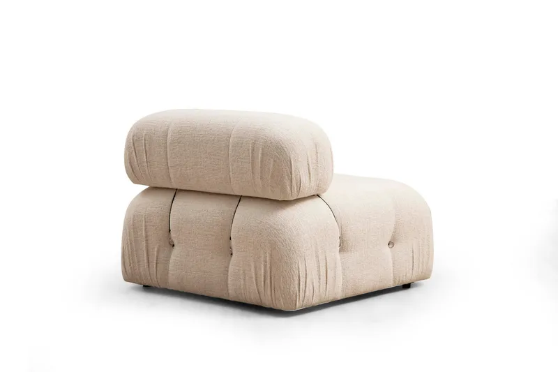 Belgin Boblet Divansofa 3-seters 288 cm - Lys / Beige - Møbler - Sofaer - Sofaer med sjeselong - 3 seters sofa med divan