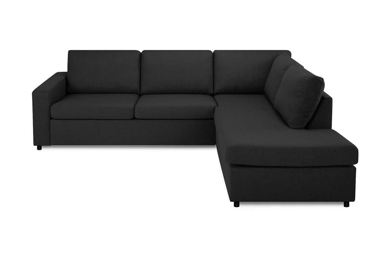 Crazy 3-seters Høyrevendt L-formet Sjeselongsofa i Stoff - Antrasitt - Møbler - Sofaer - Sofaer med sjeselong - 3 seters sofa med divan