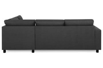 Crazy 3-seters Høyrevendt L-formet Sjeselongsofa i Stoff - Antrasitt - Møbler - Sofaer - Sofaer med sjeselong - 3 seters sofa med divan