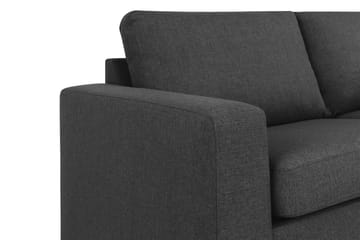 Crazy 3-seters Høyrevendt L-formet Sjeselongsofa i Stoff - Antrasitt - Møbler - Sofaer - Sofaer med sjeselong - 3 seters sofa med divan