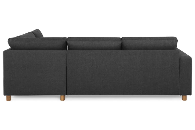 Crazy 3-seters Høyrevendt L-formet Sjeselongsofa i Stoff - Antrasitt - Møbler - Sofaer - Sofaer med sjeselong - 3 seters sofa med divan