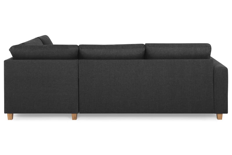 Crazy 3-seters Høyrevendt L-formet Sjeselongsofa i Stoff - Antrasitt - Møbler - Sofaer - Sofaer med sjeselong - 3 seters sofa med divan
