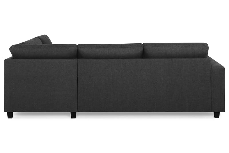 Crazy 3-seters Høyrevendt L-formet Sjeselongsofa i Stoff - Antrasitt - Møbler - Sofaer - Sofaer med sjeselong - 3 seters sofa med divan