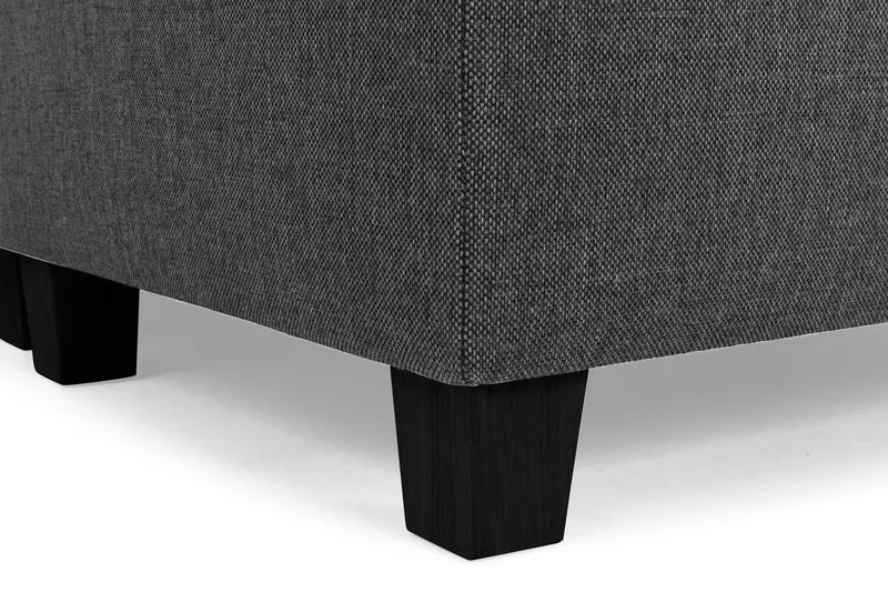 Crazy 3-seters Høyrevendt L-formet Sjeselongsofa i Stoff - Antrasitt - Møbler - Sofaer - Sofaer med sjeselong - 3 seters sofa med divan