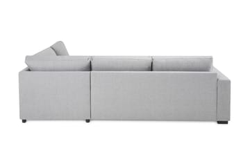 Crazy 3-seters Høyrevendt L-formet Sjeselongsofa i Stoff - Grå - Møbler - Sofaer - Sofaer med sjeselong - 3 seters sofa med divan