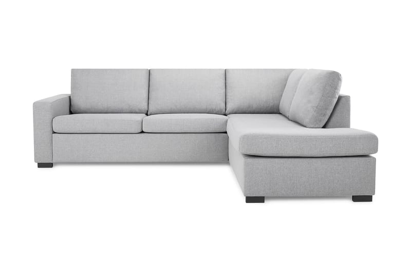 Crazy 3-seters Høyrevendt L-formet Sjeselongsofa i Stoff - Grå - Møbler - Sofaer - Sofaer med sjeselong - 3 seters sofa med divan