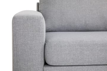 Crazy 3-seters Høyrevendt L-formet Sjeselongsofa i Stoff - Grå - Møbler - Sofaer - Sofaer med sjeselong - 3 seters sofa med divan