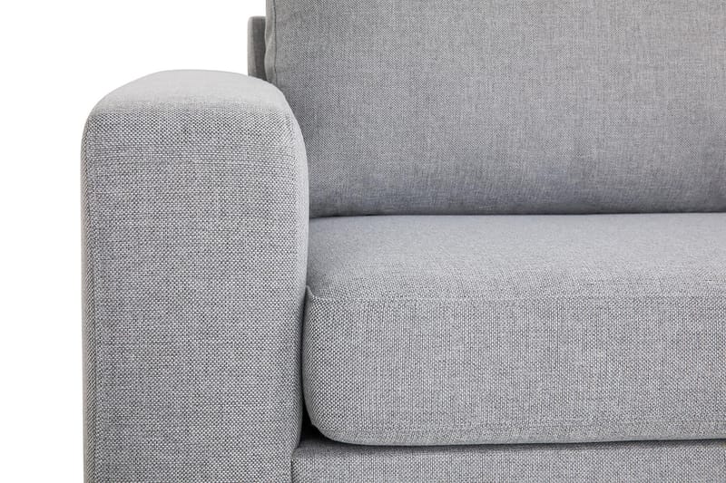 Crazy 3-seters Høyrevendt L-formet Sjeselongsofa i Stoff - Grå - Møbler - Sofaer - Sofaer med sjeselong - 3 seters sofa med divan