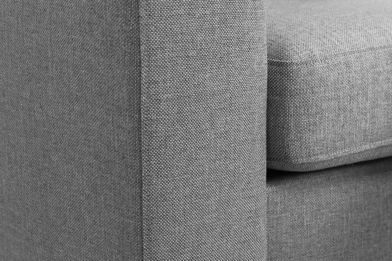 Crazy 3-seters Høyrevendt L-formet Sjeselongsofa i Stoff - Grå - Møbler - Sofaer - Sofaer med sjeselong - 3 seters sofa med divan