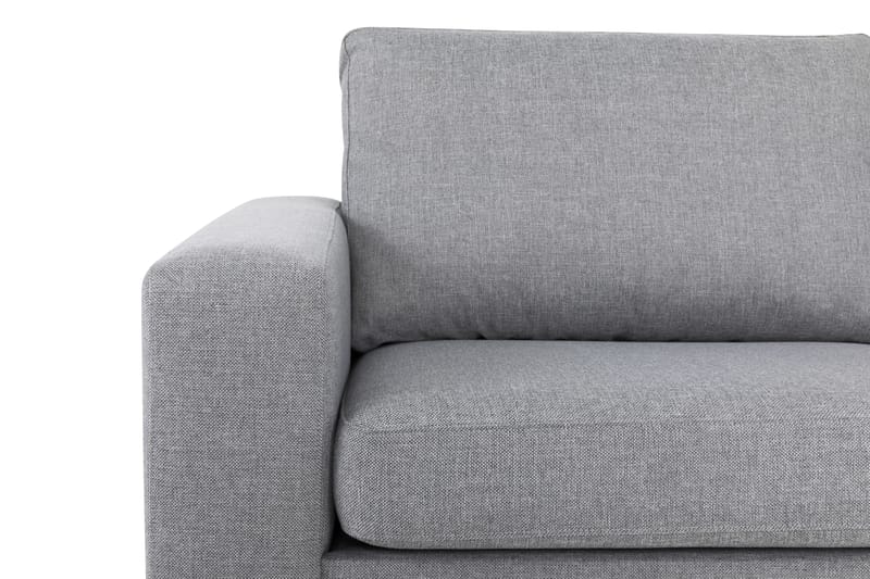 Crazy 3-seters Høyrevendt L-formet Sjeselongsofa i Stoff - Grå - Møbler - Sofaer - Sofaer med sjeselong - 3 seters sofa med divan