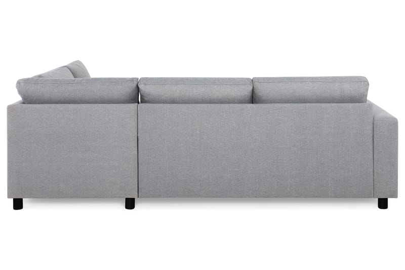 Crazy 3-seters Høyrevendt L-formet Sjeselongsofa i Stoff - Grå - Møbler - Sofaer - Sofaer med sjeselong - 3 seters sofa med divan