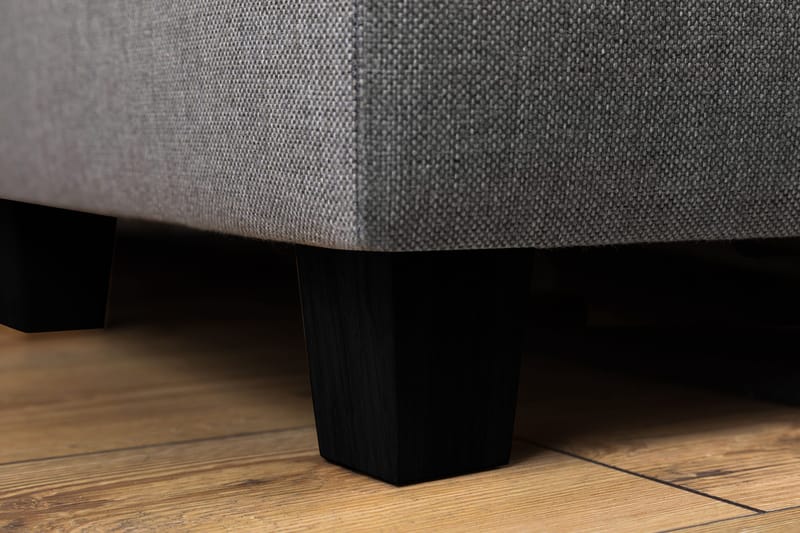 Crazy 3-seters Høyrevendt L-formet Sjeselongsofa i Stoff - Grå - Møbler - Sofaer - Sofaer med sjeselong - 3 seters sofa med divan