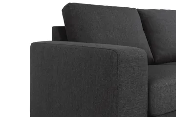 Crazy 3-seters Vendbar L-formet Sjeselongsofa i Stoff - Antrasitt - Møbler - Sofaer - Sofaer med sjeselong - 3 seters sofa med divan