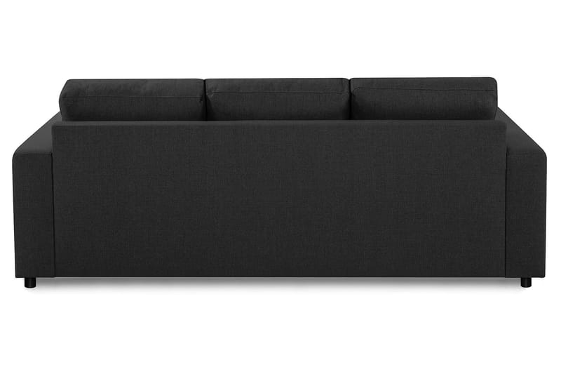 Crazy 3-seters Vendbar L-formet Sjeselongsofa i Stoff - Antrasitt - Møbler - Sofaer - Sofaer med sjeselong - 3 seters sofa med divan