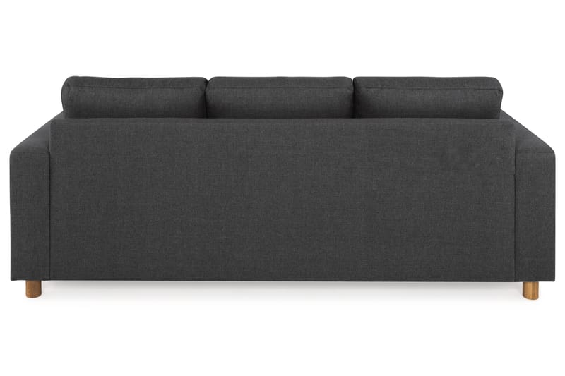 Crazy 3-seters Vendbar L-formet Sjeselongsofa i Stoff - Antrasitt - Møbler - Sofaer - Sofaer med sjeselong - 3 seters sofa med divan