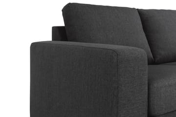 Crazy 3-seters Vendbar L-formet Sjeselongsofa i Stoff - Antrasitt - Møbler - Sofaer - Sofaer med sjeselong - 3 seters sofa med divan