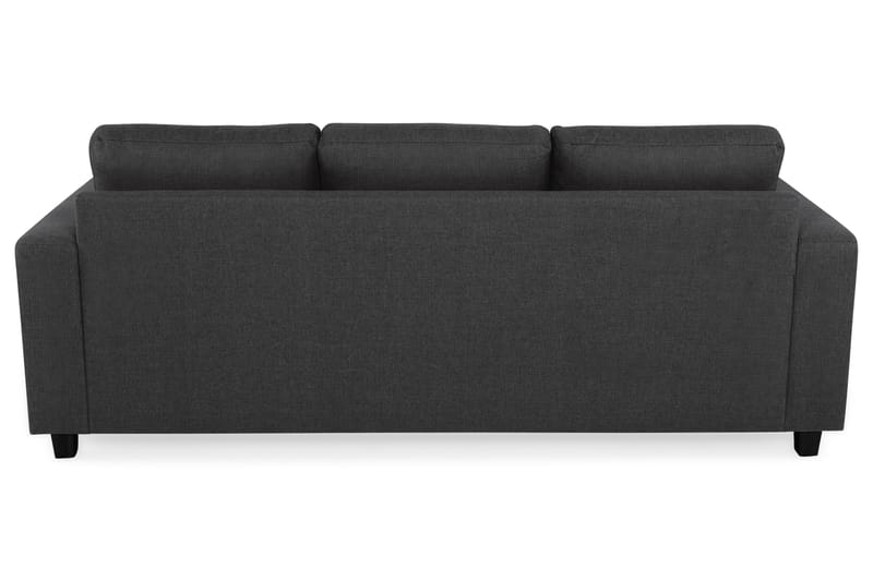 Crazy 3-seters Vendbar L-formet Sjeselongsofa i Stoff - Antrasitt - Møbler - Sofaer - Sofaer med sjeselong - 3 seters sofa med divan