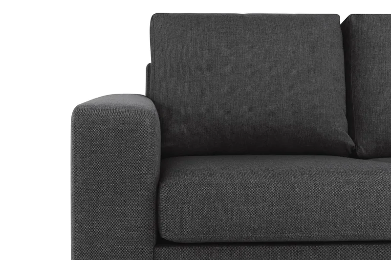 Crazy 3-seters Vendbar L-formet Sjeselongsofa i Stoff - Antrasitt - Møbler - Sofaer - Sofaer med sjeselong - 3 seters sofa med divan