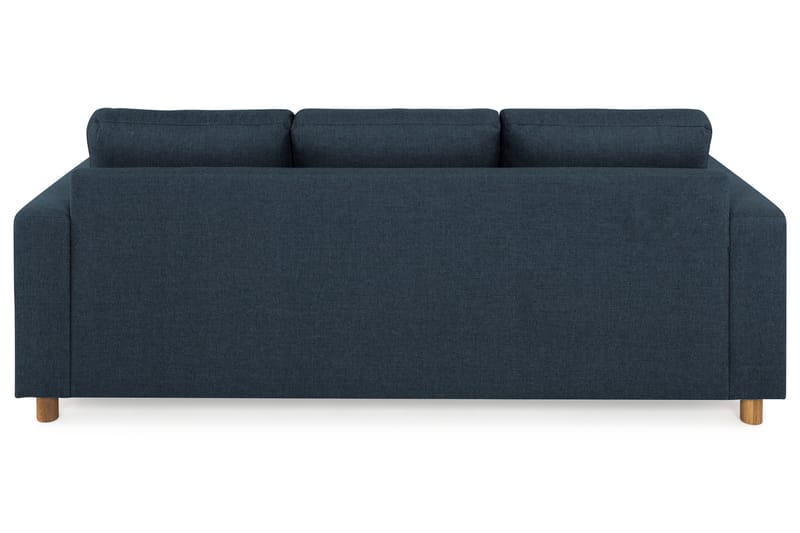 Crazy 3-seters Vendbar L-formet Sjeselongsofa i Stoff - Blå - Møbler - Sofaer - Sofaer med sjeselong - 3 seters sofa med divan