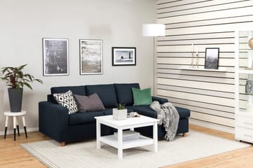 Crazy 3-seters Vendbar L-formet Sjeselongsofa i Stoff - Blå - Møbler - Sofaer - Sofaer med sjeselong - 3 seters sofa med divan