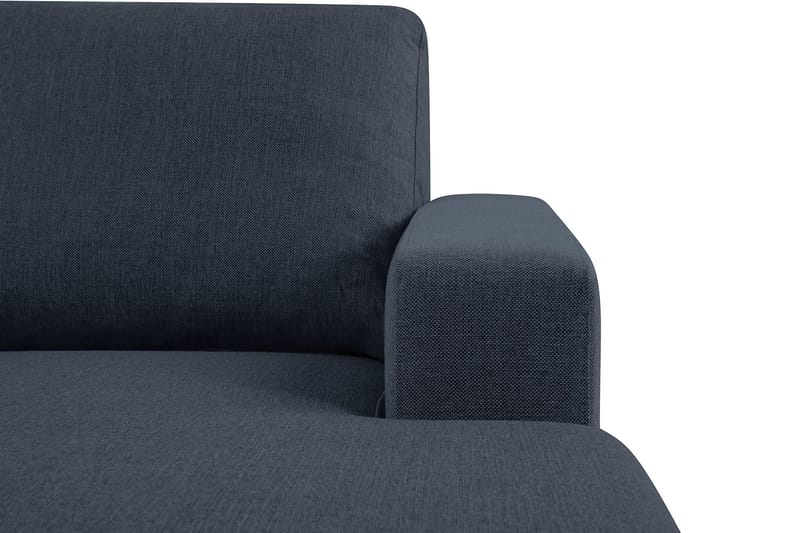 Crazy 3-seters Vendbar L-formet Sjeselongsofa i Stoff - Blå - Møbler - Sofaer - Sofaer med sjeselong - 3 seters sofa med divan