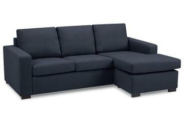 Crazy 3-seters Vendbar L-formet Sjeselongsofa i Stoff - Blå - Møbler - Sofaer - Sofaer med sjeselong - 3 seters sofa med divan