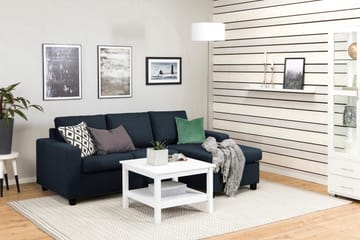 Crazy 3-seters Vendbar L-formet Sjeselongsofa i Stoff - Blå - Møbler - Sofaer - Sofaer med sjeselong - 3 seters sofa med divan