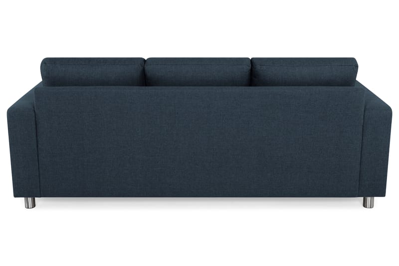 Crazy 3-seters Vendbar L-formet Sjeselongsofa i Stoff - Blå - Møbler - Sofaer - Sofaer med sjeselong - 3 seters sofa med divan