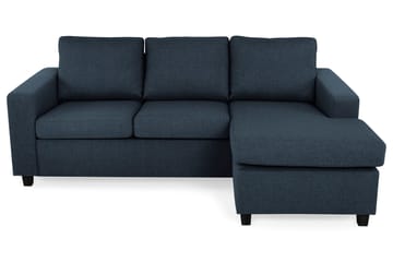 Crazy 3-seters Vendbar L-formet Sjeselongsofa i Stoff - Blå - Møbler - Sofaer - Sofaer med sjeselong - 3 seters sofa med divan