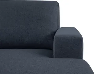 Crazy 3-seters Vendbar L-formet Sjeselongsofa i Stoff - Blå - Møbler - Sofaer - Sofaer med sjeselong - 3 seters sofa med divan