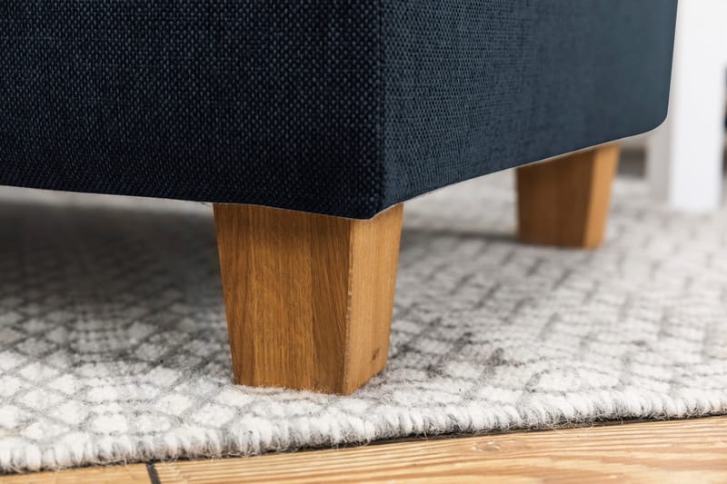 Crazy 3-seters Vendbar L-formet Sjeselongsofa i Stoff - Blå - Møbler - Sofaer - Sofaer med sjeselong - 3 seters sofa med divan