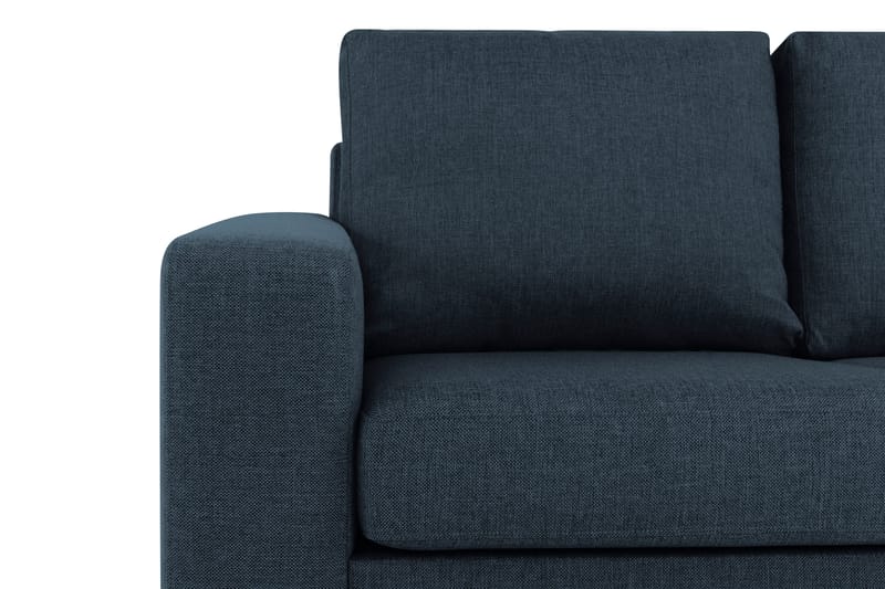 Crazy 3-seters Vendbar L-formet Sjeselongsofa i Stoff - Blå - Møbler - Sofaer - Sofaer med sjeselong - 3 seters sofa med divan