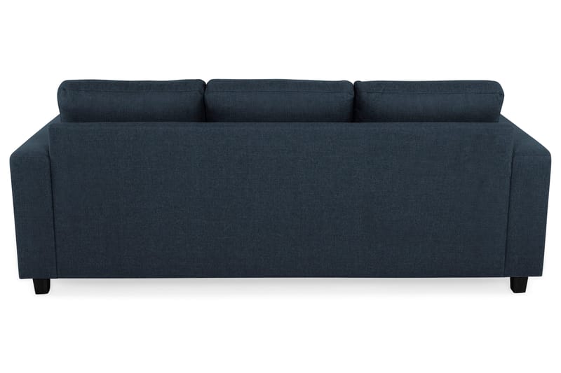 Crazy 3-seters Vendbar L-formet Sjeselongsofa i Stoff - Blå - Møbler - Sofaer - Sofaer med sjeselong - 3 seters sofa med divan