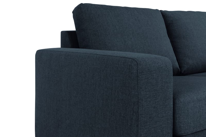 Crazy 3-seters Vendbar L-formet Sjeselongsofa i Stoff - Blå - Møbler - Sofaer - Sofaer med sjeselong - 3 seters sofa med divan