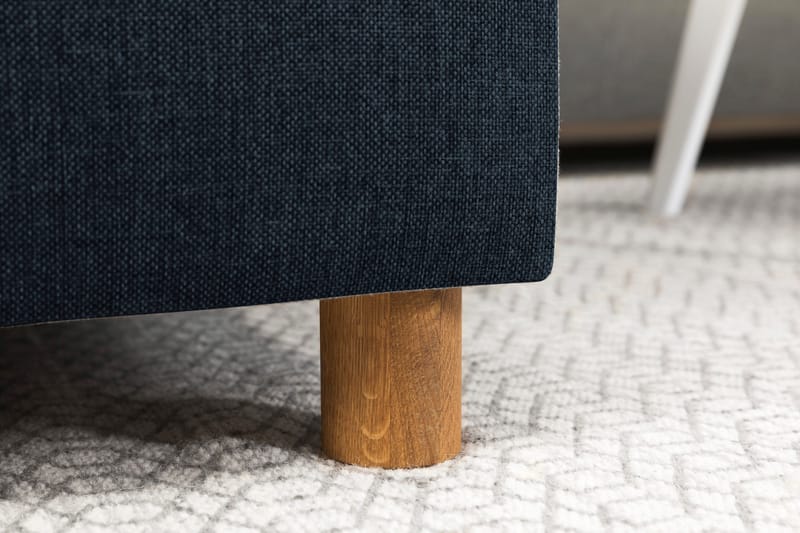 Crazy 3-seters Vendbar L-formet Sjeselongsofa i Stoff - Blå - Møbler - Sofaer - Sofaer med sjeselong - 3 seters sofa med divan