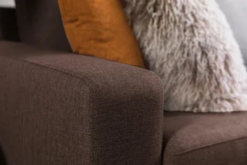 Crazy 3-seters Vendbar L-formet Sjeselongsofa i Stoff - Brun - Møbler - Sofaer - Sofaer med sjeselong - 3 seters sofa med divan