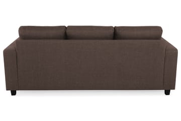 Crazy 3-seters Vendbar L-formet Sjeselongsofa i Stoff - Brun - Møbler - Sofaer - Sofaer med sjeselong - 3 seters sofa med divan