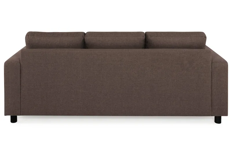 Crazy 3-seters Vendbar L-formet Sjeselongsofa i Stoff - Brun - Møbler - Sofaer - Sofaer med sjeselong - 3 seters sofa med divan