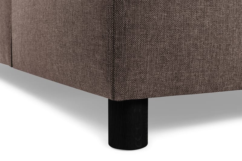 Crazy 3-seters Vendbar L-formet Sjeselongsofa i Stoff - Brun - Møbler - Sofaer - Sofaer med sjeselong - 3 seters sofa med divan