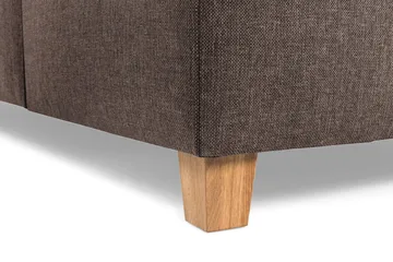 Crazy 3-seters Vendbar L-formet Sjeselongsofa i Stoff - Brun - Møbler - Sofaer - Sofaer med sjeselong - 3 seters sofa med divan