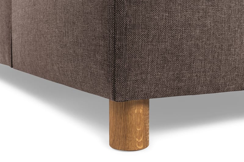 Crazy 3-seters Vendbar L-formet Sjeselongsofa i Stoff - Brun - Møbler - Sofaer - Sofaer med sjeselong - 3 seters sofa med divan
