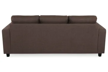Crazy 3-seters Vendbar L-formet Sjeselongsofa i Stoff - Brun - Møbler - Sofaer - Sofaer med sjeselong - 3 seters sofa med divan