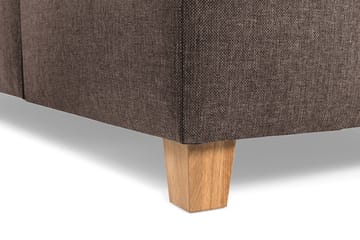 Crazy 3-seters Vendbar L-formet Sjeselongsofa i Stoff - Brun - Møbler - Sofaer - Sofaer med sjeselong - 3 seters sofa med divan