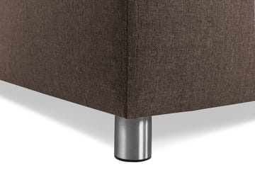 Crazy 3-seters Vendbar L-formet Sjeselongsofa i Stoff - Brun - Møbler - Sofaer - Sofaer med sjeselong - 3 seters sofa med divan