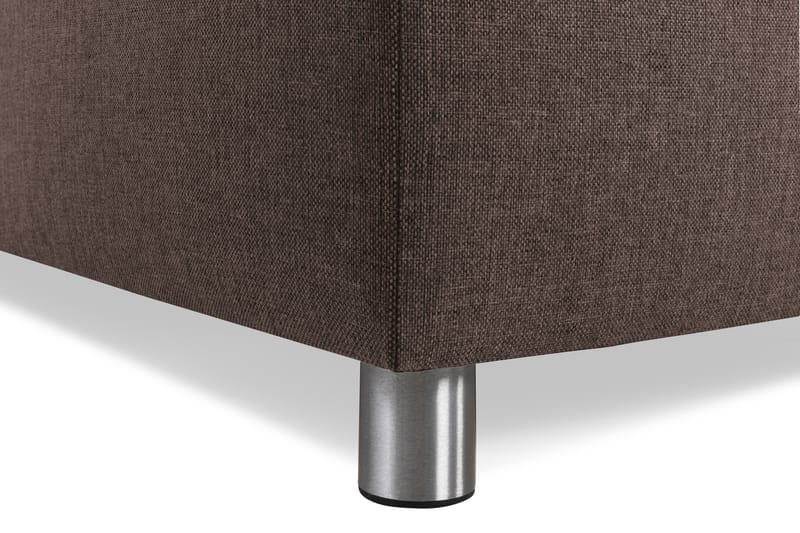 Crazy 3-seters Vendbar L-formet Sjeselongsofa i Stoff - Brun - Møbler - Sofaer - Sofaer med sjeselong - 3 seters sofa med divan