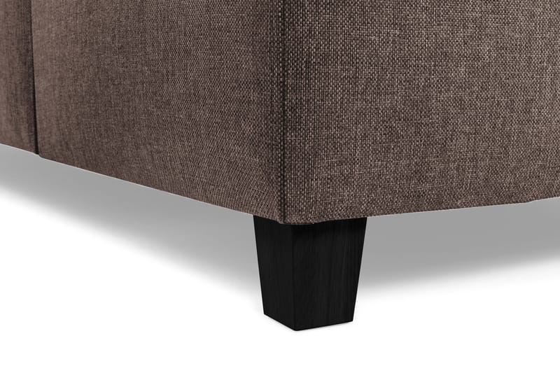 Crazy 3-seters Vendbar L-formet Sjeselongsofa i Stoff - Brun - Møbler - Sofaer - Sofaer med sjeselong - 3 seters sofa med divan