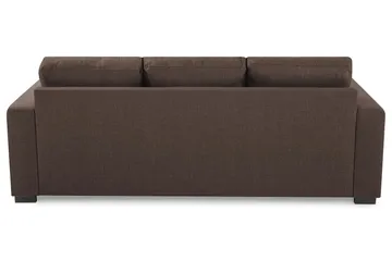 Crazy 3-seters Vendbar L-formet Sjeselongsofa i Stoff - Brun - Møbler - Sofaer - Sofaer med sjeselong - 3 seters sofa med divan