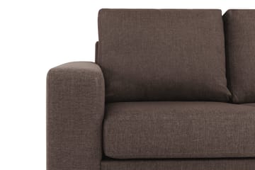 Crazy 3-seters Vendbar L-formet Sjeselongsofa i Stoff - Brun - Møbler - Sofaer - Sofaer med sjeselong - 3 seters sofa med divan