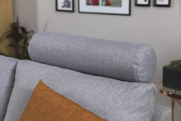 Crazy 3-seters Vendbar L-formet Sjeselongsofa i Stoff - Grå - Møbler - Sofaer - Sofaer med sjeselong - 3 seters sofa med divan